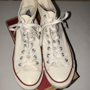 White Hightop Converse
